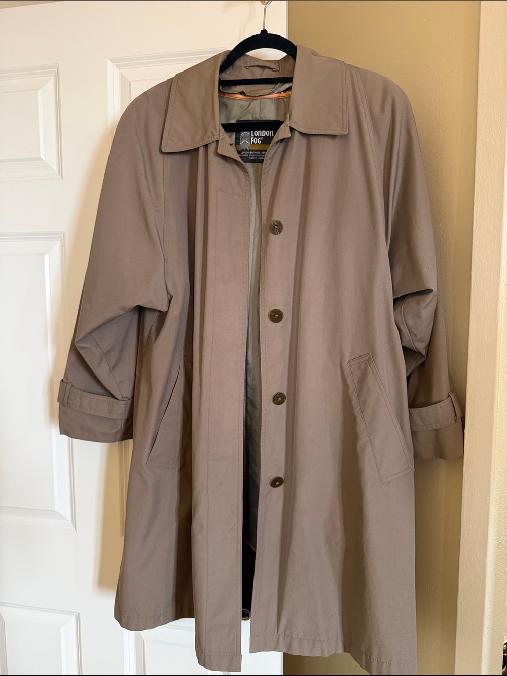 Vintage London Fog Taupe Trench Coat